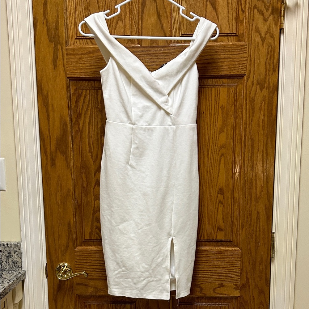Lulu's Off-the-shoulder White Dress